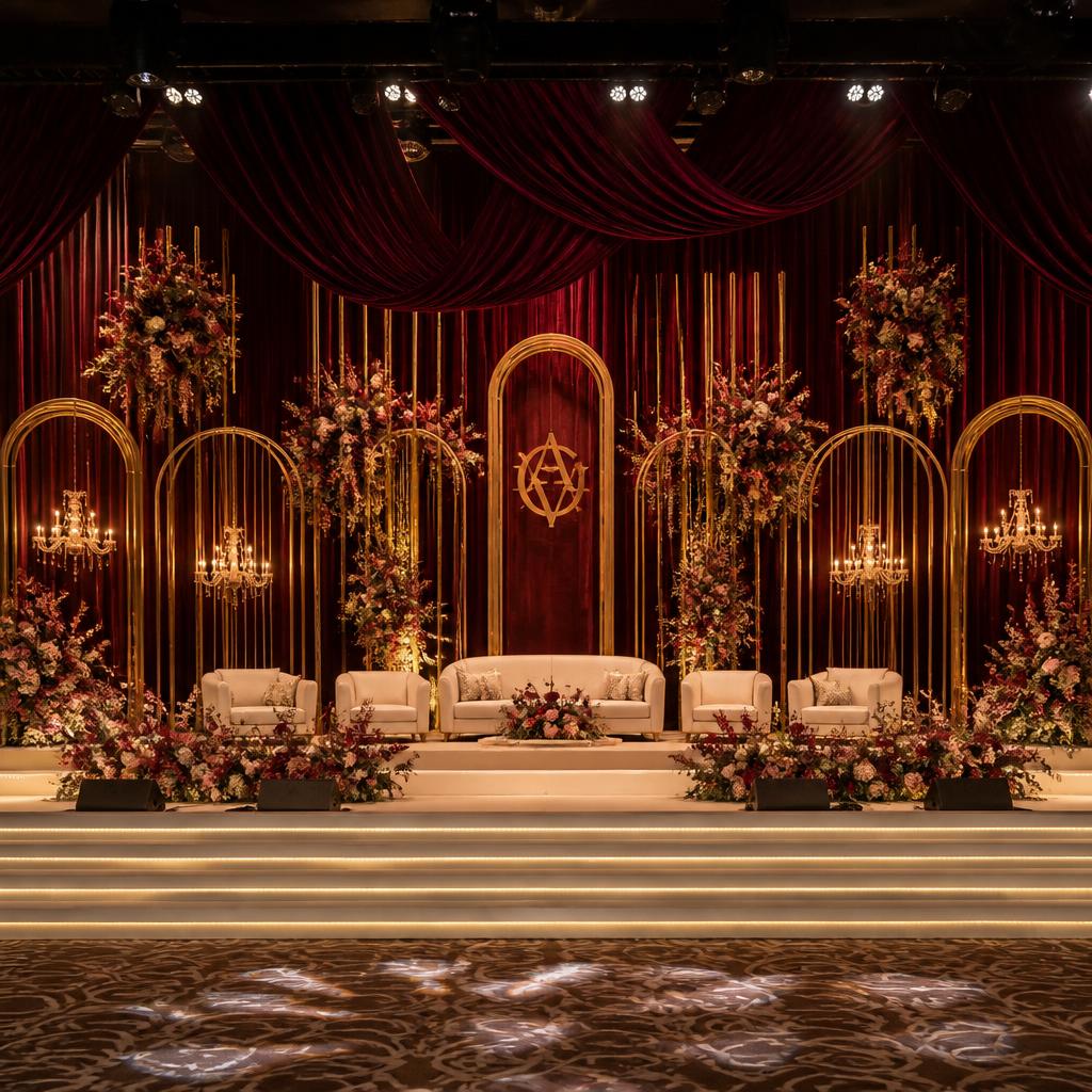 Gold Lotus Throne Stage
